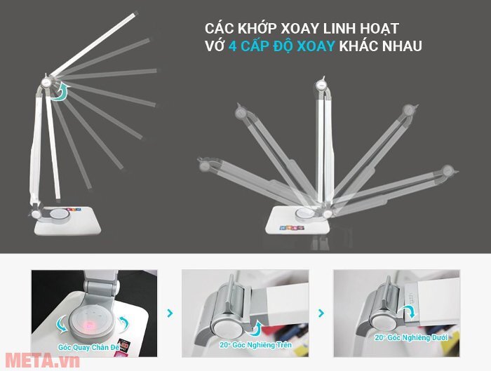 Đèn bàn Led Hàn Quốc đổi màu Prism 5400CW (trắng)