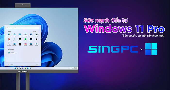 Máy tính All In One SingPC M24Ei51282-W