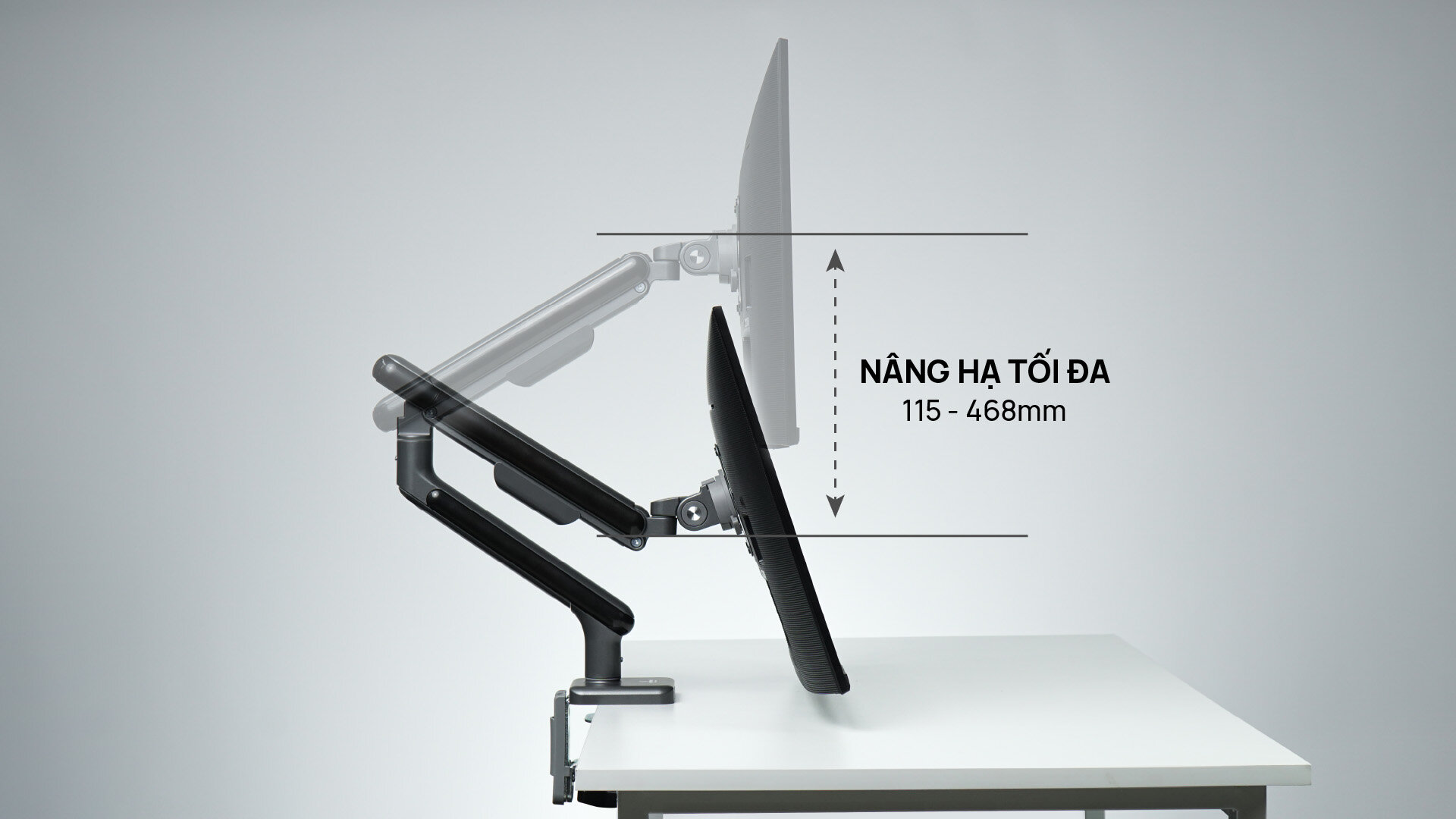 Giá đỡ màn hình HyperWork A1C Màu Trắng 11
