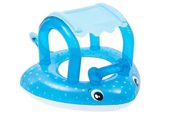 Phao bơi đôi xỏ chân mái che hình lá Intex 56590