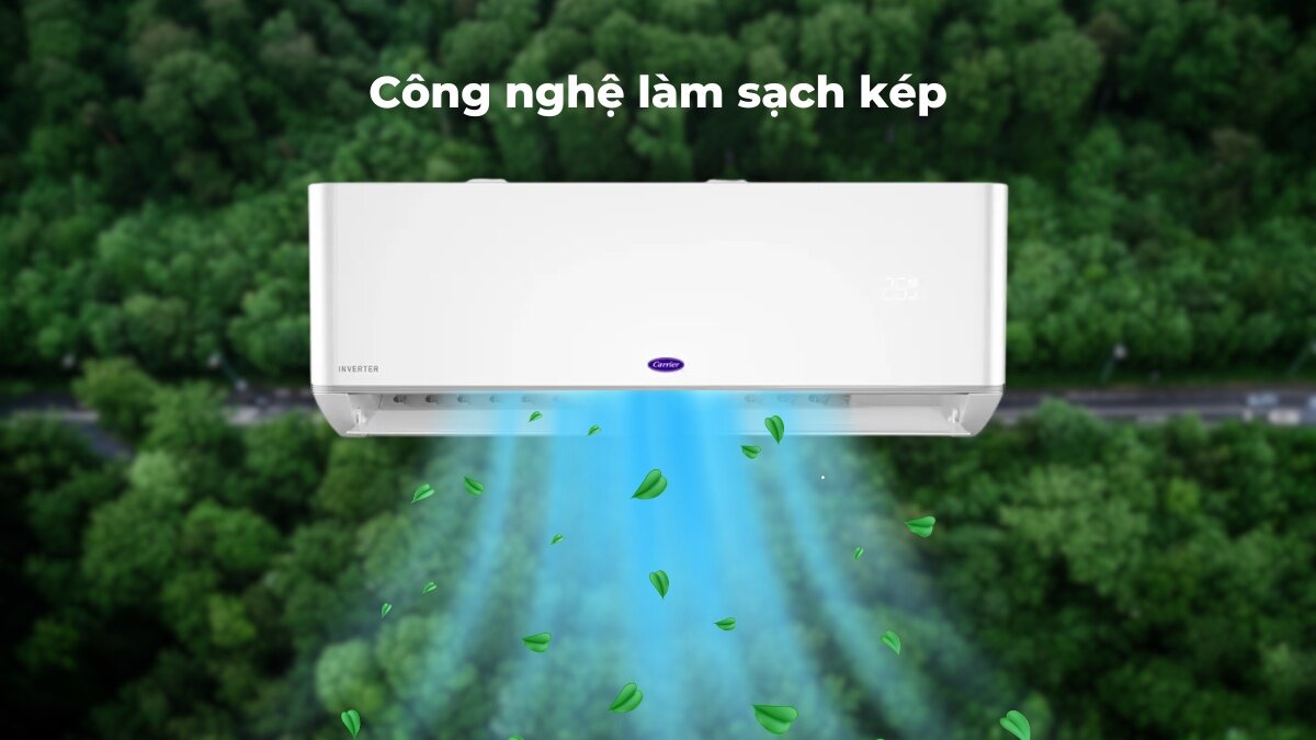 Công nghệ làm sạch kép duy trì môi trường bên trong dàn lạnh sạch sẽ