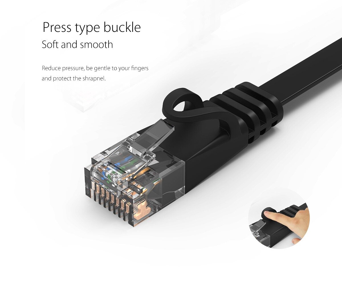 Cáp mạng CAT6 dẹt 10m ORICO PUG-C6B-100-BK ảnh 5