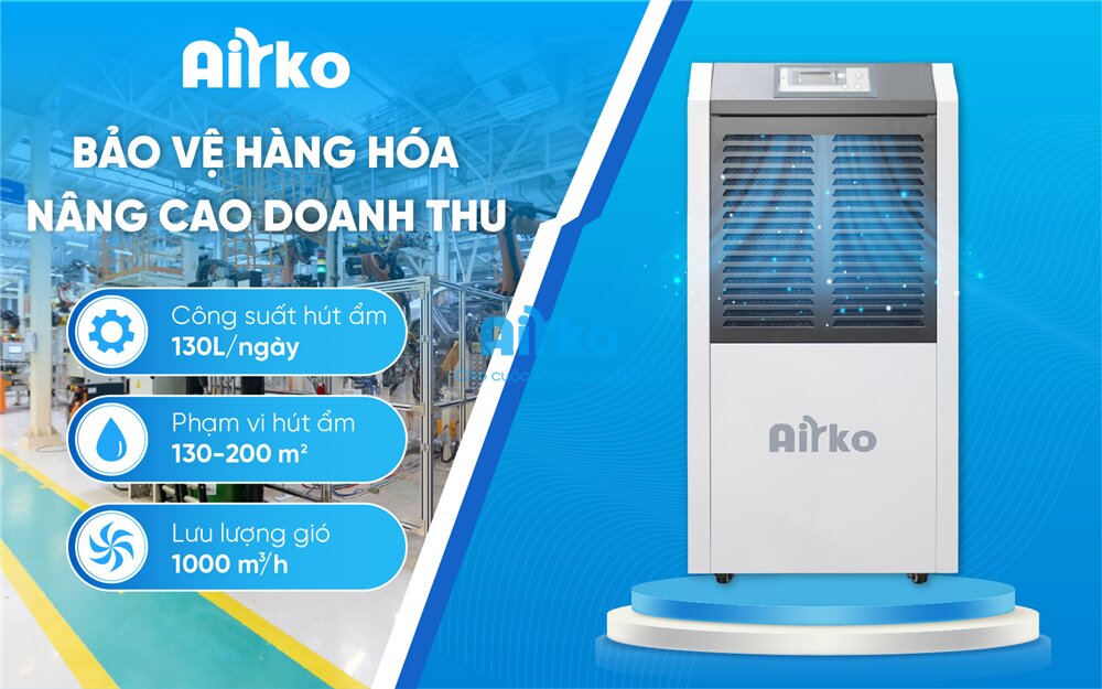 AIRKO 8130 không gian rộng Máy hút ẩm Airko ERS-8130L  Ảnh 3