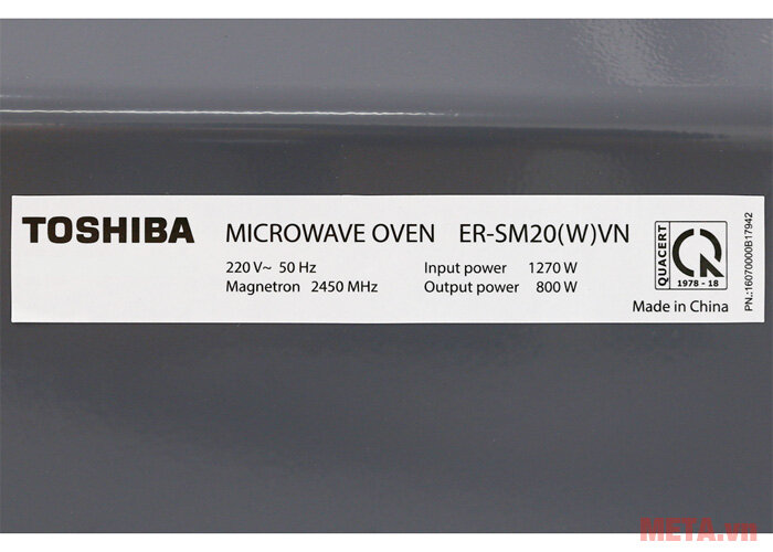 Lò vi sóng Toshiba ER-SM20(W)VN