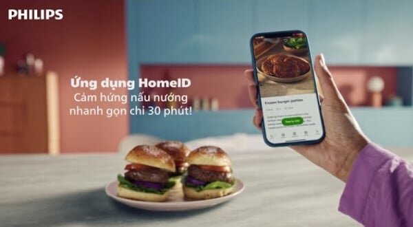 Ứng dụng Home ID gợi ý món ăn có thể chế biến bằng nồi chiên không dầu Philips NA352/00