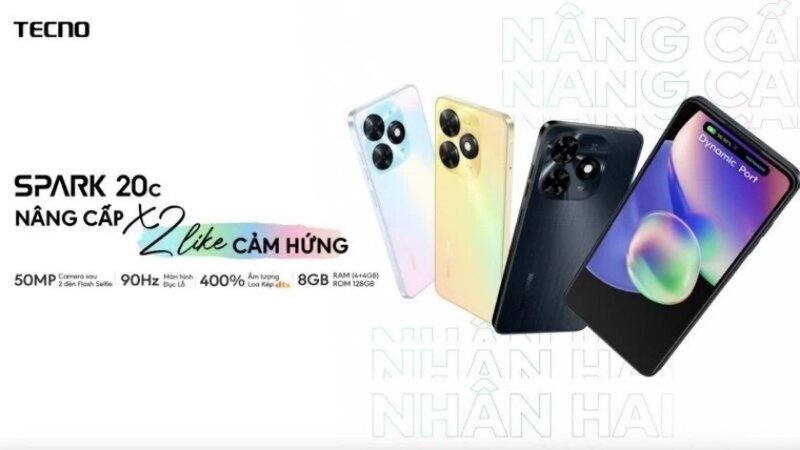 Điện thoại Tecno Spark 20C cấu hình