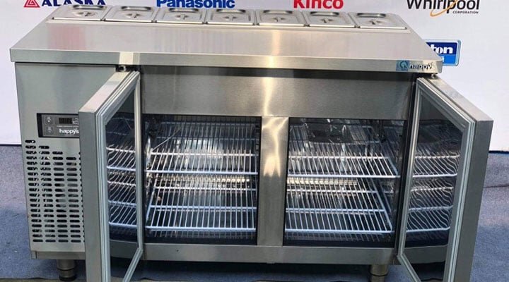 Bàn mát salad 2 cánh Happys HWA-1200S-H