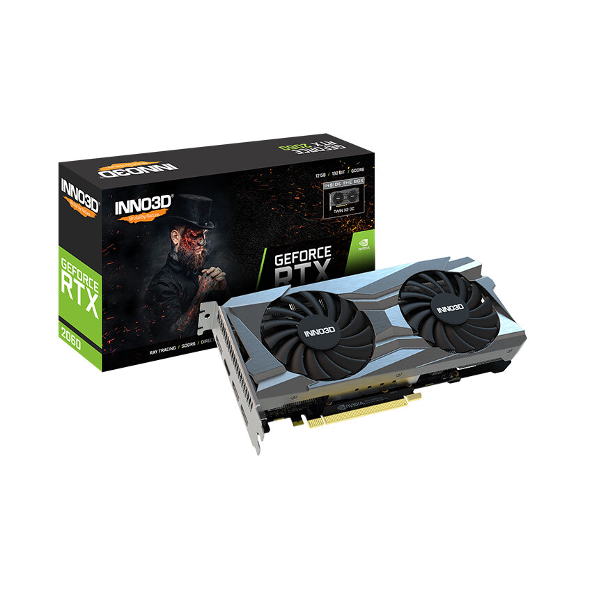 Card màn hình Inno3D RTX2060 TWIN X2 OC - 12GD
