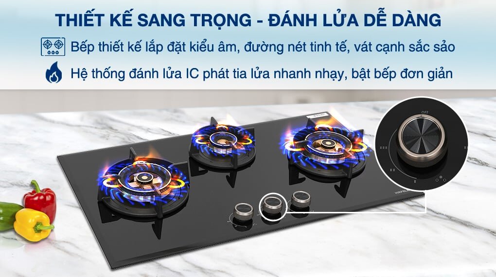Bếp ga Hafele đánh lửa rất nhạy  Bếp ga Hafele