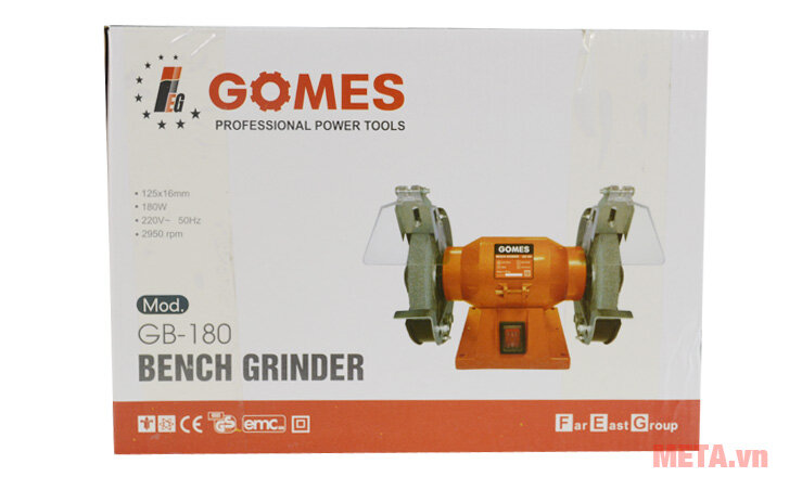 Máy mài hai đá Gomes GB180 Máy mài hai đá Gomes GB180