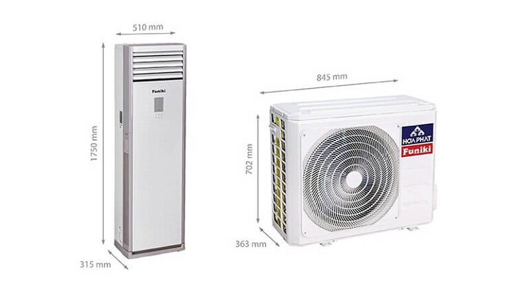 Điều hòa cây Funiki 25000Btu 1 chiều FC25MMC gas R410a
