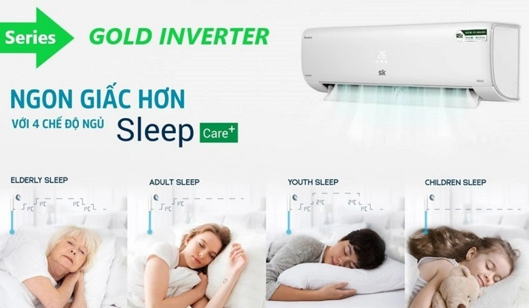 Điều hòa Sumikura Inverter 28000 BTU 1 chiều APS/APO-280/GOLD gas R-32 3 Điều hòa Sumikura 28000 BTU APS/APO-280/GOLD