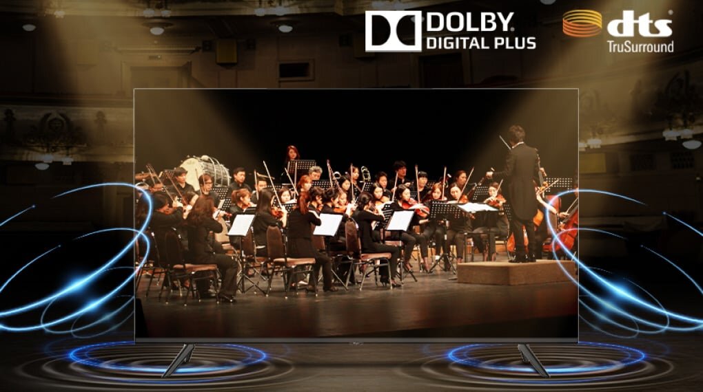 Tivi Casper 4K 55 inch 55UGA610 sử dụng hệ thống loa 16W cho âm thanh cực chất lượng 