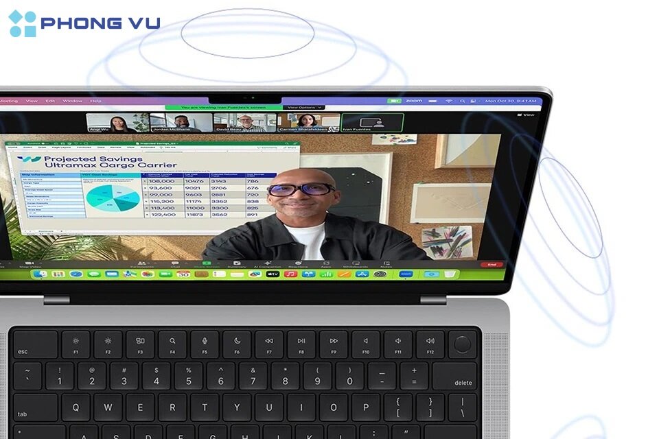 MacBook Pro 16 inch 2023 được trang bị đầy đủ các cổng kết nối cần thiết