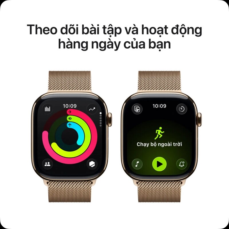 Đồng hồ thông minh Apple Watch Series 11 Titan 42mm GPS   Cellular Milanese Loop