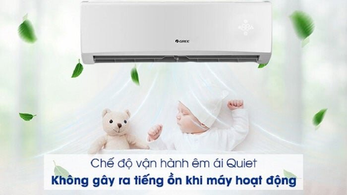 máy lạnh 1 chiều Gree COSMO18CN có chế độ yên tĩnh Quiet