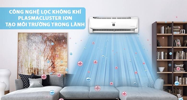 Điều hòa 1 chiều Inverter Sharp AH-XP10WMW 9.000BTU