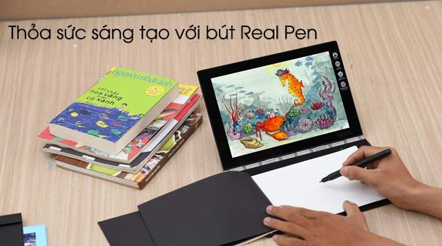 Máy tính bảng Lenovo Yoga book,Atom X5-Z8550,4G,64G 10.1'' Carbon Black (DM)