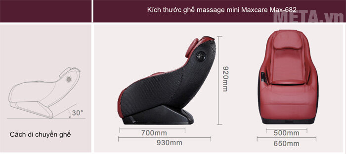 Ghế massage mini thông minh Maxcare Max682S