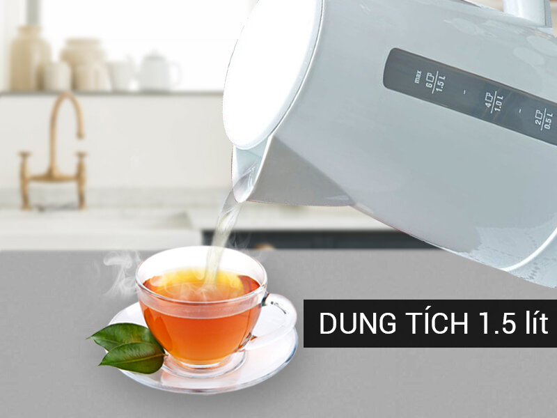 Bình siêu tốc Electrolux EEK1303W 1.5 lít