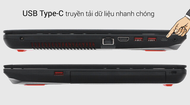 Laptop Asus GL553VD i7 7700HQ/8GB/1TB/4GB GTX1050/Win10/(FY884T)