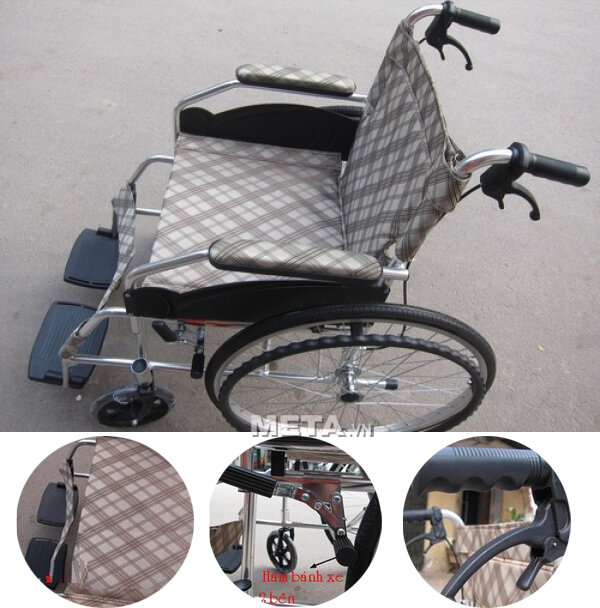 Xe lăn hợp kim nhôm Lucass X16LJ