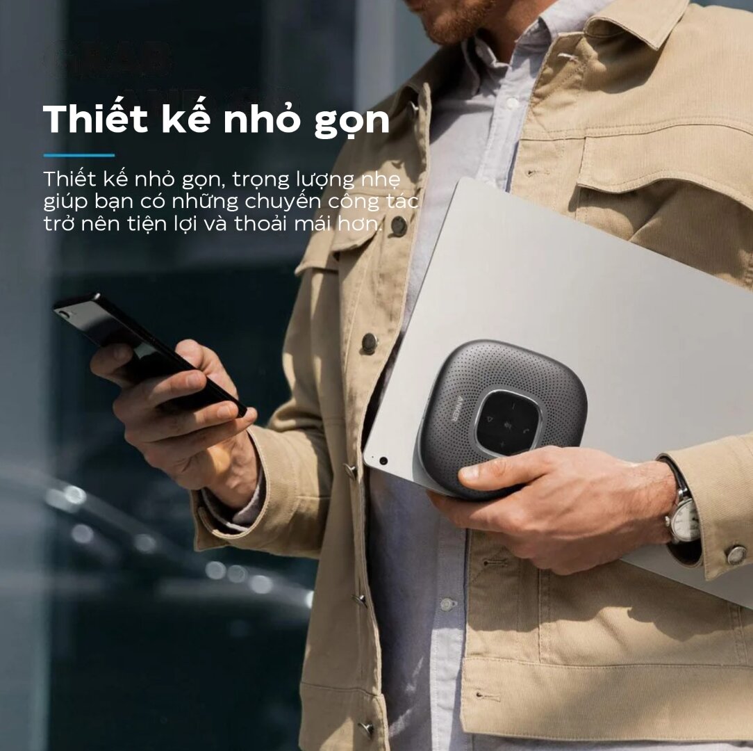 Loa hội nghị không dây Anker PowerConf - A3301 - Màu đen