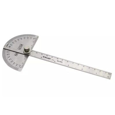 Thước đo góc độ 9x5cm Asaki AK-2587