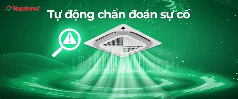 Điều hòa âm trần Nagakawa 50000 BTU 1 chiều NT-C50R2M32