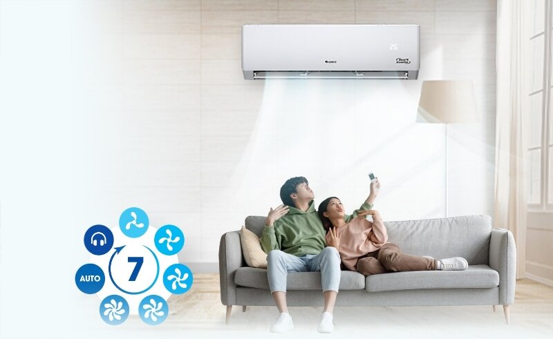 Điều hòa Gree 18000BTU 2 chiều inverter GWH18PD-K6D1P4  7 cấp độ gió