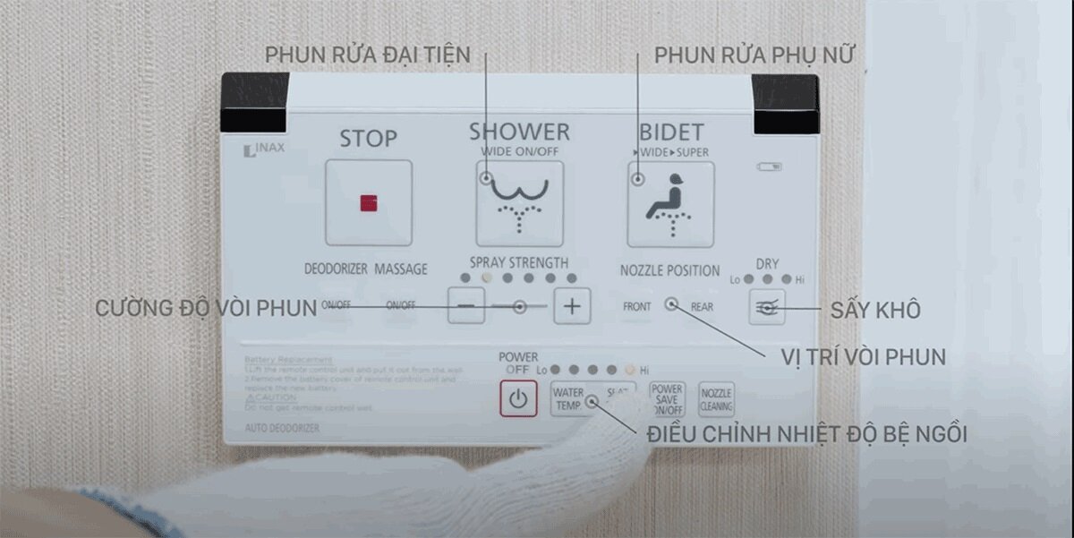 Tích hợp nắp rửa điện tử CW-KA22AVN vệ sinh tiện nghi đa chức năng