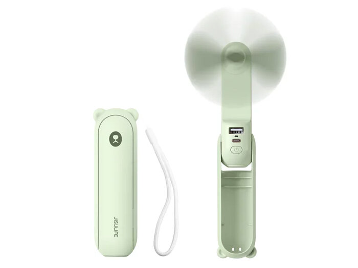 Quạt cầm tay màu xanh lá  Quạt cầm tay màu xanh lá