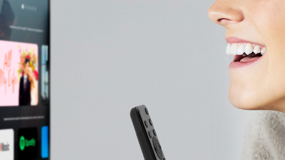 Remote tích hợp micro của Tivi Sony 4K 55 Inch XR-55X90K