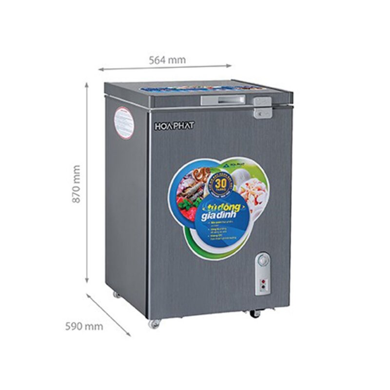 Tủ đông Hòa Phát 1 ngăn 107 lít HCF 106S1ĐSH