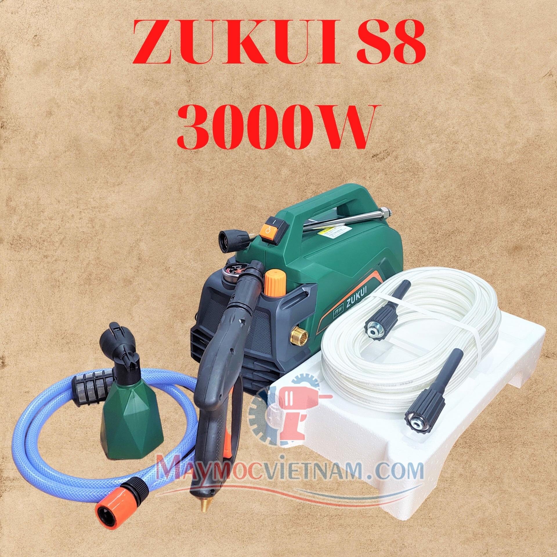 Máy rửa xe 3000W Zukui S8