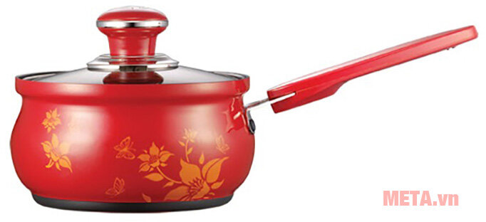 Bộ 5 nồi nhôm PoongNyun FAPV (10 món - màu đỏ)