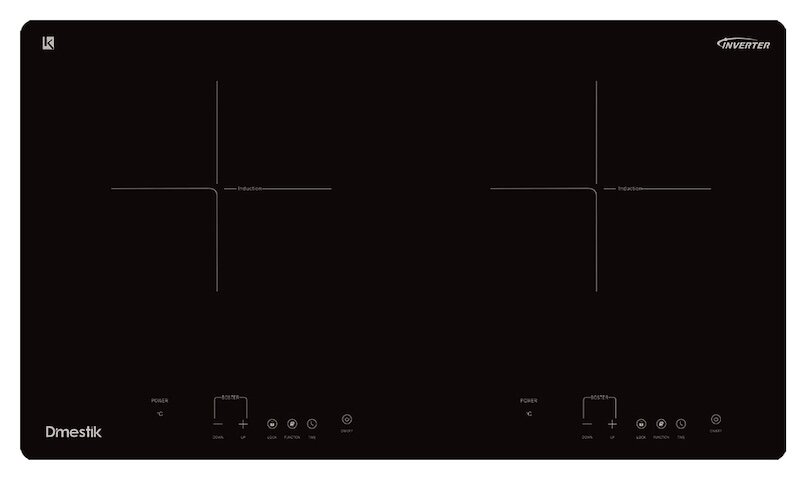 Bếp từ đôi D’mestik AM-D 204 sở hữu tổng công suất lên đến 4600W