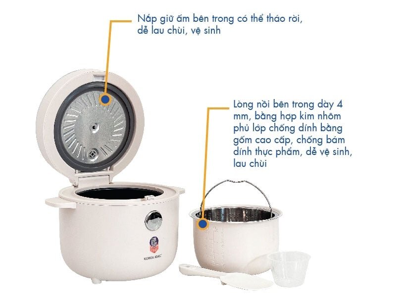 Nồi cơm tách đường Korea King  