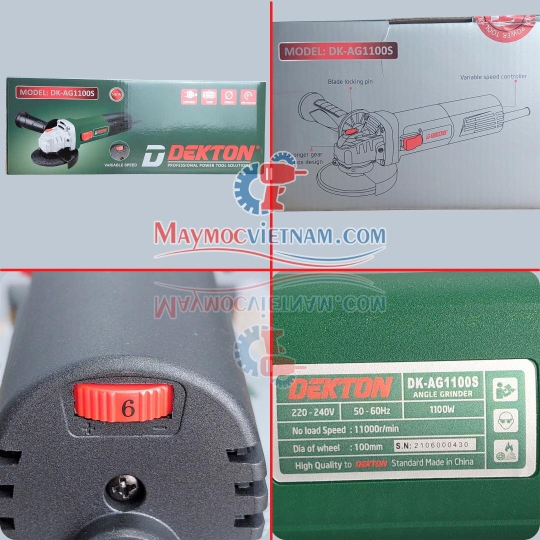 Máy mài chỉnh tốc Dekton DK AG1100S