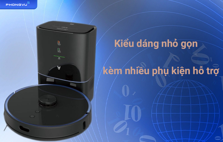 Robot hút bụi diệt khuẩn Viomi Alpha UV (S9) | Kiểu dáng nhỏ gọn