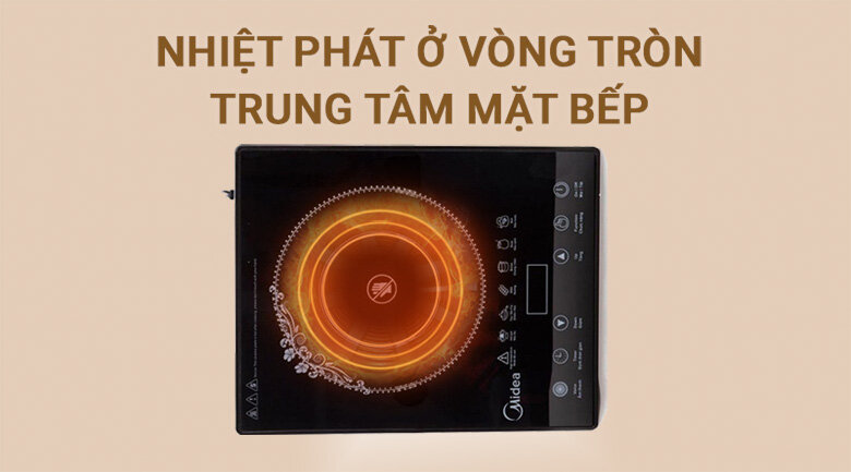 Bếp hồng ngoại Midea MIR-T2013DA Bếp hồng ngoại Midea MIR-T2013DA