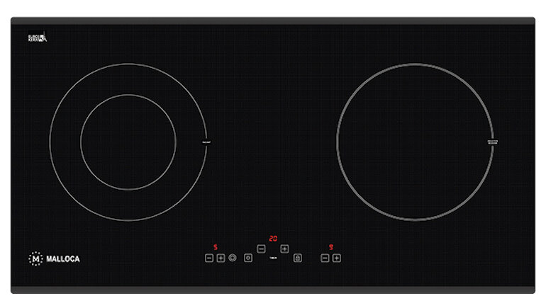 Về thiết kế của bếp điện từ Malloca MH-02IR D 