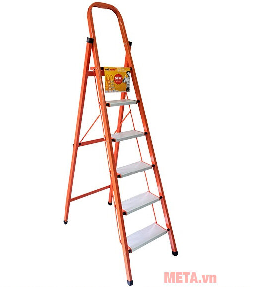 Thang khung sắt bậc nhôm bản to Pro 6 bậc PRS-06