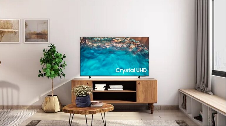 smart tivi Samsung 43 inch 4k UA43BU8000 thiết kế