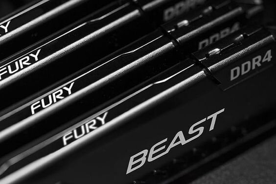RAM Desktop Kingston Fury Beast 32GB (2x16GB) 3600Mhz DDR4 (KF436C18BBK2/32) 50