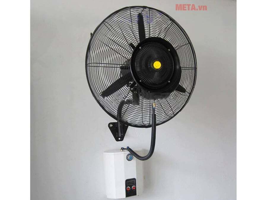 Hình ảnh thực tế về quạt phun sương công nghiệp Mitsuta HW-26MC07 Quạt công nghiệp treo tường phun sương Mitsuta HW-26MC08