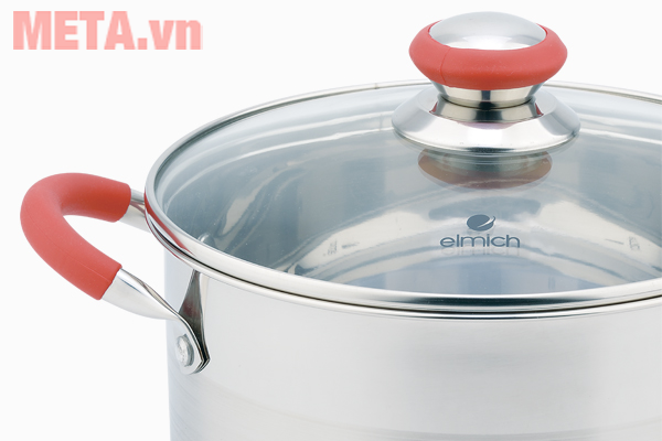 Bộ nồi inox 5 đáy Elmich EL-3336 có quai cầm chống nóng Bộ nồi inox Elmich