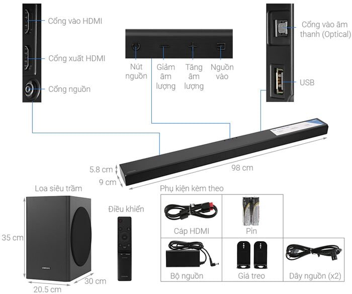 Loa thanh Soundbar Samsung HW-T650