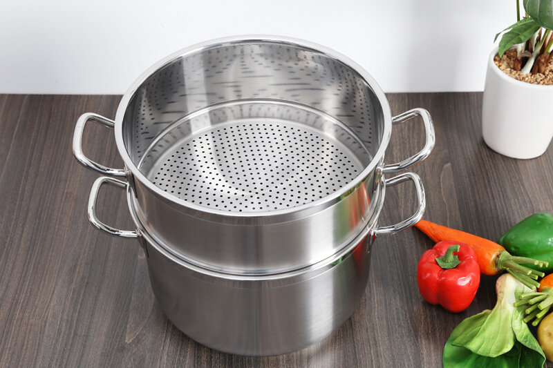 Bộ nồi xửng inox 3 đáy 28cm Fivestar ST28-3DG Bộ nồi xửng inox 3 đáy 28cm Fivestar ST28-3DG