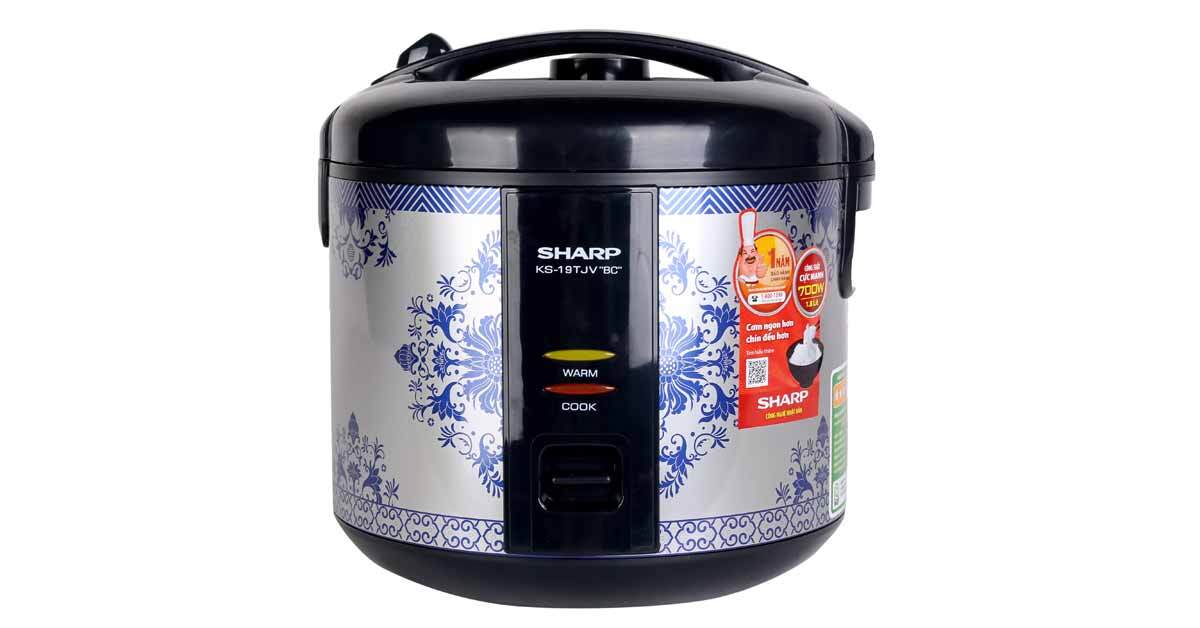 Nồi cơm điện Sharp 1.8L KS-19TJV-BC Nồi cơm điện Sharp 1.8L KS-19TJV-BC